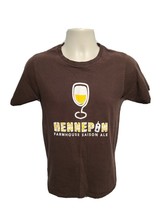 Hennepin Farmhouse Saison Ale Brewery Ommegang Adult Small Brown TShirt - $334.55 MXN