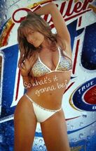 Miller Light Beer Advertising Metal  Sign 8x12in Vintage Mancave Man Cav... - $45.83 CAD