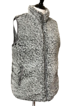 Thread + Supply Women&#39;s Sz L Sherpa Vest Full Front Zipper Pockets Colla... - $18.88