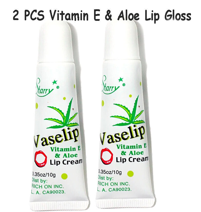 Aloe &amp; Vitamin E Lip Treatment Lip Gloss Balm &quot;2 PCS&quot; SET - $4.93