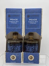 (2) Peace rareESSENCE Reed Diffuser Oil 3oz FULL SZ Frankincense Myrrh Essential - £15.17 GBP