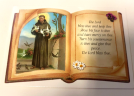 Saint Francis of Assisi Blessing Prayer/Back is blank, New from Italy - $2.97