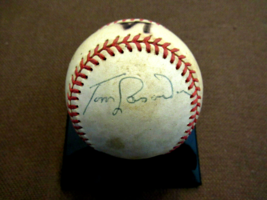 Tommy Tom Lasorda Dodgers Hof Mgr Signed Auto Vintage Onl Game Used Baseball Jsa - £197.83 GBP