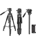 65&quot; Camera Tripod, Q310 Lightweight Travel Portable Cell Phone Tripod, W... - $82.25 CAD