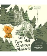 Wild Tiger Milk Mushroom &amp; Cordyceps Militaris 60 capsules Wild Organic ... - £14.97 GBP