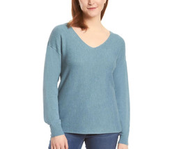 Ella Moss Women&#39;s Plus Size XXL Blue Ribbed V-Neck Sweater NWT - $9.89