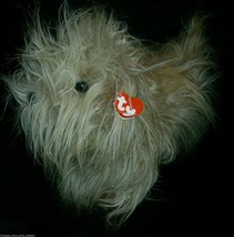 16&quot; Big Vtg 1999 Ty Brown Shaggy Duster Puppy Dog Stuffed Animal Plush Toy Tag - £22.72 GBP