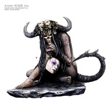 1/24 Resin Model Kit Nudes Girl Witch Demon A-1000 Unpainted - £20.69 GBP