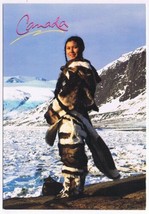 Postcard Inuit Woman In Caribou Parka Canada 4.5 x 6.5 - £2.78 GBP