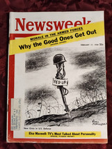 Newsweek February 17 1958 Elsa Maxwell Tony Randall ++ - £8.70 GBP