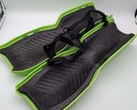 Sled Legs 23” Toy Wearable Snow Sledding Knee Skis w/ Straps Green Winter  - £38.66 GBP