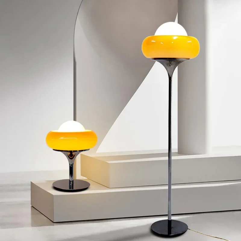 2024Modern Bauhaus Lamp Bedroom Bedside Living Room Retro White Lampshad... - $141.70+