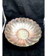 VTG Fluted Scalloped Edge Egyptian Handmade Copper Bowl - $418.15 MXN