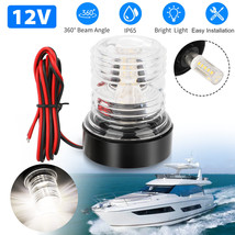 12V Marine Boat Yacht Led Navigation Light Stern Anchor Lamp All Round White 2Nm - £20.11 GBP