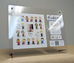 Floating Acrylic Frame for Stamps and Photos Charles M Schulz Series for... - $9.50