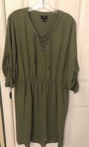 Mossimo Olive Green Dress Women&#39;s Size XL - £13.89 GBP