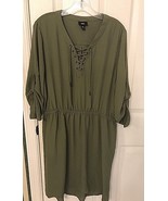 Mossimo Olive Green Dress Women&#39;s Size XL - £13.80 GBP
