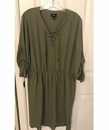 Mossimo Olive Green Dress Women&#39;s Size XL - £13.80 GBP