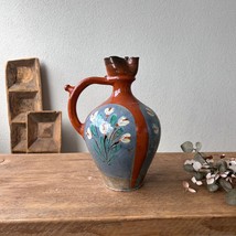 Antique Vase, Hungarian Pottery, Wabi Sabi Vase, Glazed Vessel, Hungaria... - £107.06 GBP