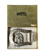 Vintage 1996 Kathy&#39;s Sterling Overlay PCHA Trophy Buckle Set End Tip Loo... - $1,889.61 MXN