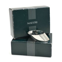 Maestri Napkin Rings Silverplate Italy A Brambilla and C Milano Set of 8  - £39.95 GBP