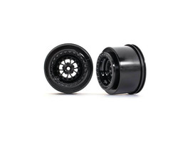 Traxxas Weld 2.2/3.0 Black Drag Racing Rear Wheels w/12mm Hex - £29.81 GBP