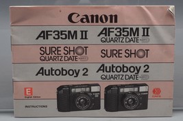 Vintage Canon AF35II Sureshot Autoboy 2 35mm Camera Instructions Manual - $14.84