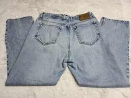 Vintage Calvin Klein Ck Mens Jeans Relaxed Easy 36?X30 Distressed Stone Wash Usa - £11.71 GBP