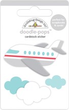 Doodlebug Doodle-Pops 3D Stickers-Jet Set, I Heart Travel - £8.82 GBP