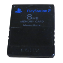 Black Sony Playstation 2 PS2 Original OEM MagicGate 8mb Memory Card Auth... - $9.85