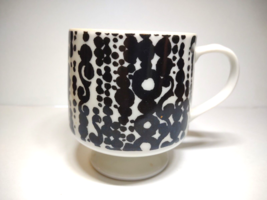 Holt Howard Vintage Coffee Mug Black White Mod Retro Cool Groovy Abstract 1966 - £20.92 GBP