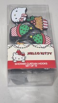 Hello Kitty~ 12 Christmas Shower Curtain Hooks Sanrio Holiday Decor Kitty Tree - £13.87 GBP