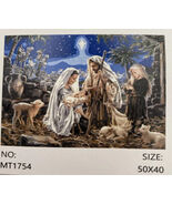 Painting by Numbers for Adults Big Moon/Nativity Kit  Lot of 2 - $23.81 CAD