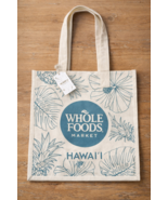 Whole Foods Hawaii Tote Bag ✩ Tag Aloha Co ♡ Tropical Canvas Reusable Sh... - $34.64