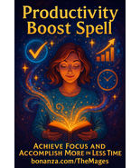 Productivity Boost Spell: Achieve Focus and Accomplish More in Less Time - $726.13 MXN