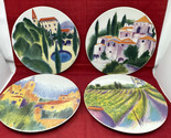 4 Linda Montgomery Provence 11&quot; Round Dinner Plate Certified Internation... - £70.04 GBP