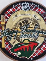 Minnesota Wild 2008 Happy Thanksgiving Puck NHL Special Edition Holiday - Brown - £12.30 GBP