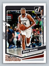 Blake Wesley #99 2023-24 Donruss San Antonio Spurs - £1.48 GBP