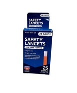 Orange &amp; White Singe Use Safety Lancets, 28 Gauge, 25 Count - $10.67 CAD