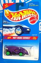 Hot Wheels 1995 Hot Hubs Series #308 Vampyra Purple w/ Green PC6s Tinted Base - £6.25 GBP