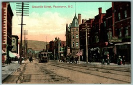 Granville Street View Vancouver British Columbia Canada UNP DB Postcard J11 - £9.44 GBP