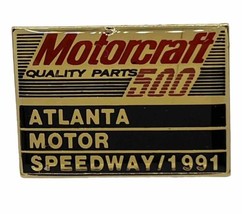 1991 Motorcraft 500 Atlanta Speedway Race Racing NASCAR Enamel Lapel Hat Pin - £6.28 GBP