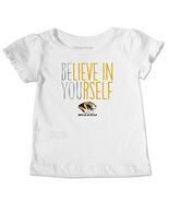 NCAA Missouri Tigers Girl's Toddler Ruffle Sleeve Tee Shirt, Size 4T, Wh... - $6.99