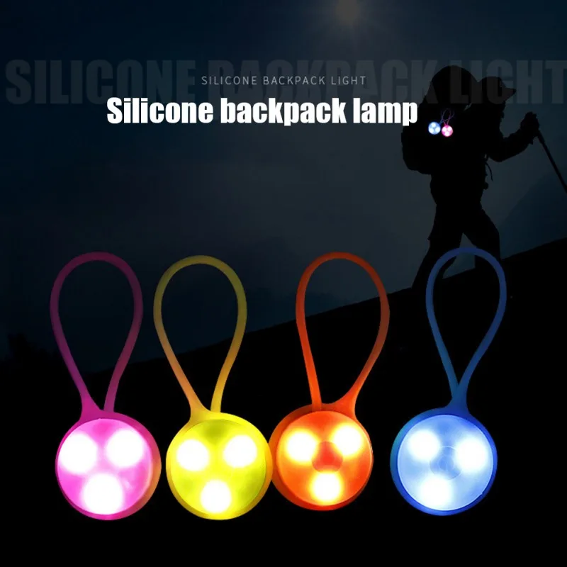 LED Backpack Light for Camping Hiking Climbing Outdoor Silicone Backpack Lamps - £8.58 GBP+