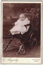 Cabinet Photo of Baby in Carriage from Parkersburg, IA, Very Nice - £6.91 GBP