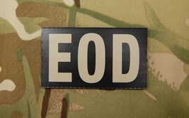 Infrared EOD Black &amp; Tan Patch Explosive Ordnance Disposal US Army Navy  - £10.11 GBP