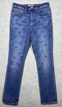 Madewell High Rise Slim Boyfriend Embroidered Flowers Women’s Jeans 26 - $373.12 MXN