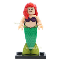 Ariel (Little Mermaid) Disney Princess Cartoons Minifigures Block Toy Gift - £2.51 GBP