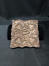 Antique Wallpaper Stamp Wood Block Heart Hearts Folk Art Carved Wooden P... - $49.61