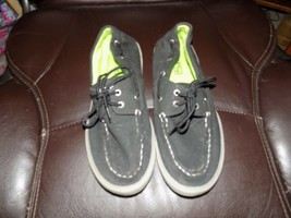 Sperry Top Sider Halyard Canvas Boat Deck Shoes Lace Up Youth Boys Sz 6 ... - $29.20